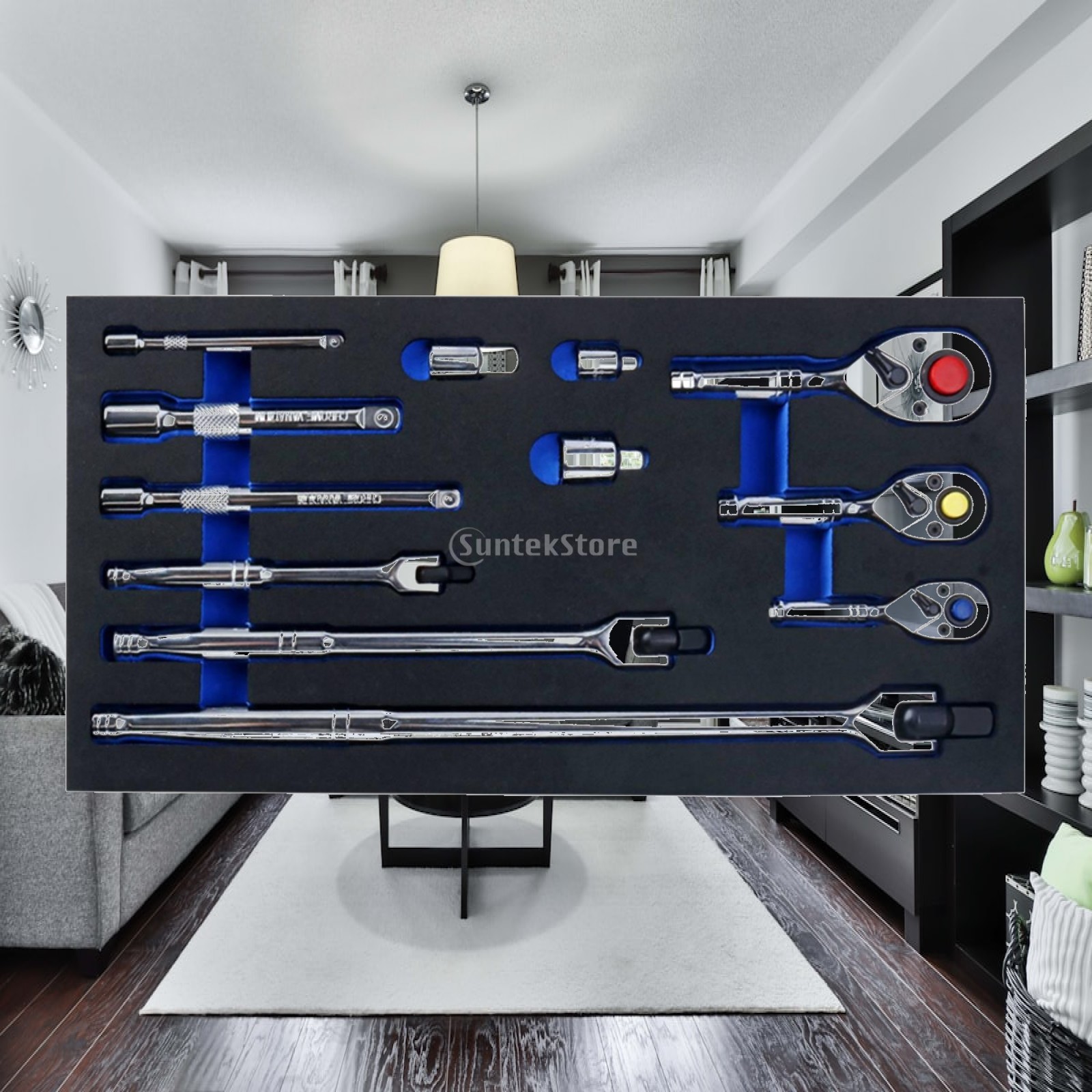 12 Pieces Ratchet Tool Assortm - Socket Set ulasan dan harga