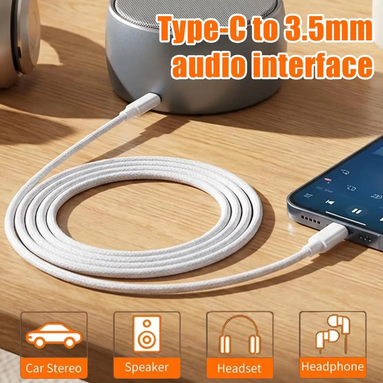USB C to 3.5mm Male AUX Audio  - Car Jack ulasan dan harga