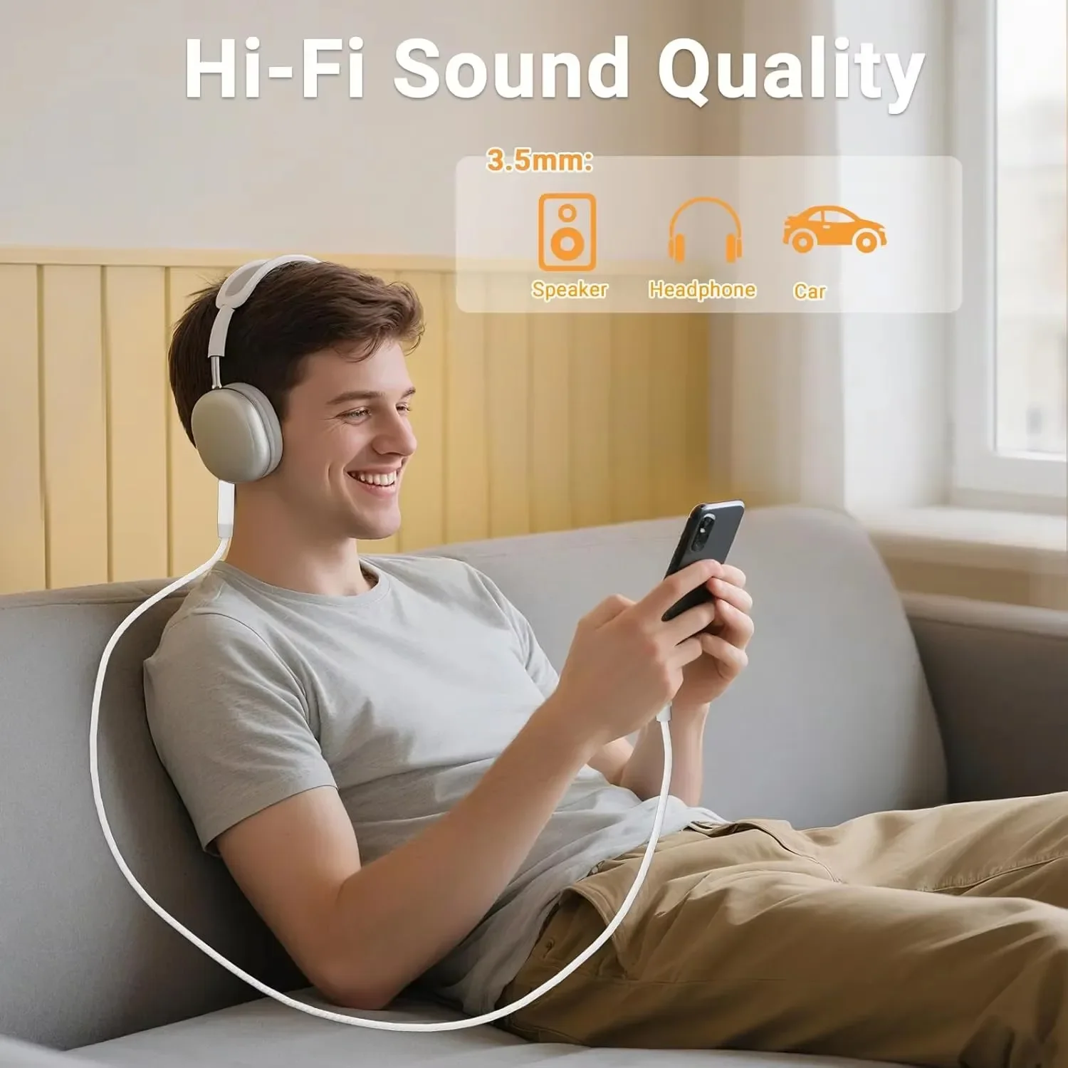 USB C to 3.5mm Male AUX Audio  - Car Jack ulasan dan harga